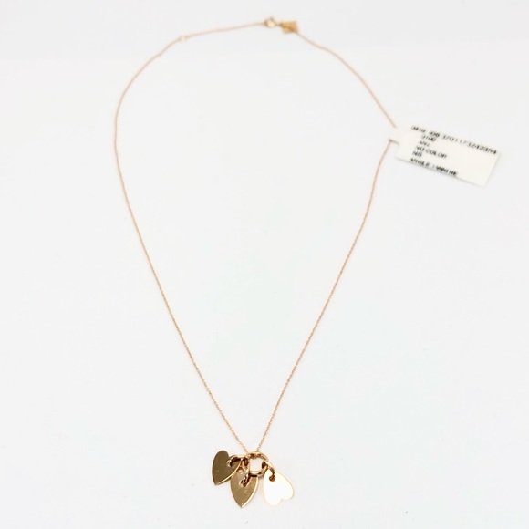 GINETTE NY
Angele 18K Rose Gold 3 Mini Heart Charms 17” Necklace - Picture 5 of 15